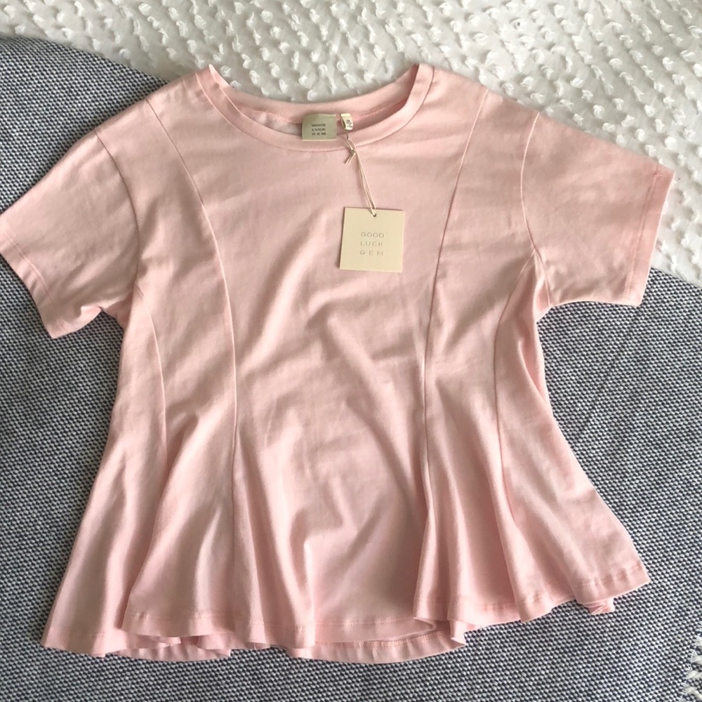 New Good luck Gem peplum top